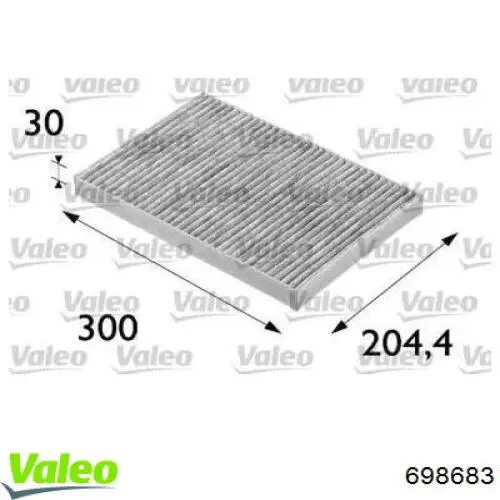 Повітряний фільтр салону VALEO 698683