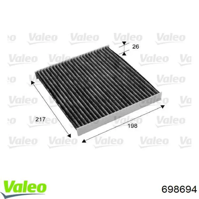 Повітряний фільтр салону VALEO 698694