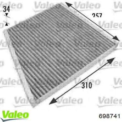 Фільтр повітряний обігрівача VALEO 698741 ціна, від 16.10 USD
