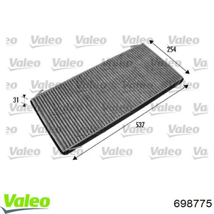 Повітряний фільтр салону VALEO 698775
