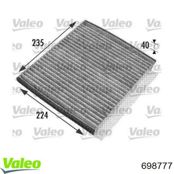 Фільтр салону 698777 VALEO