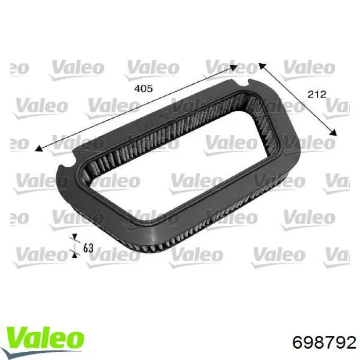 Фільтр салону 698792 VALEO