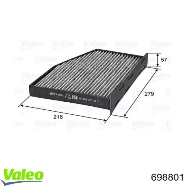Фільтр салону 698801 VALEO