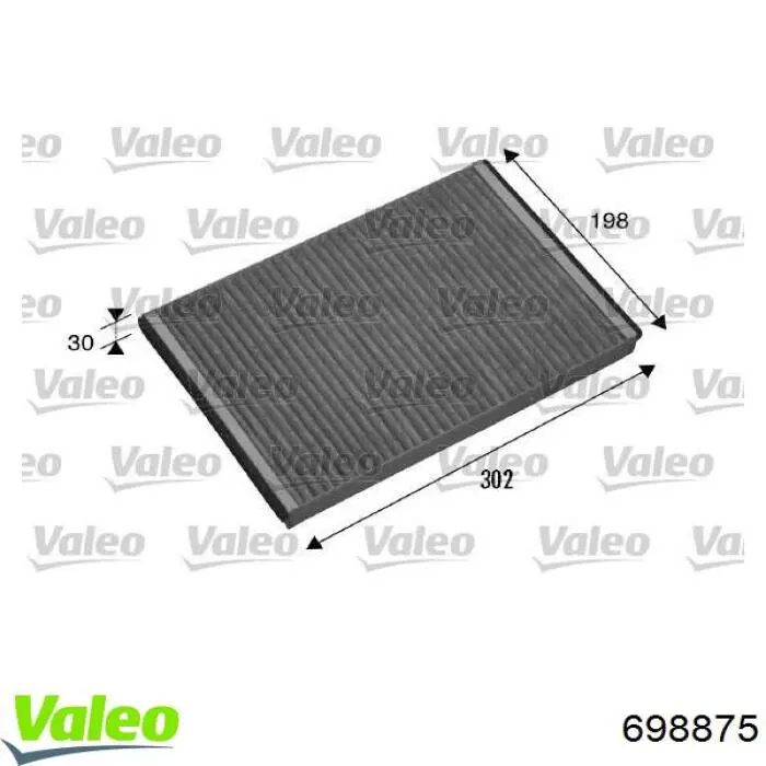 Фільтр салону 698875 VALEO