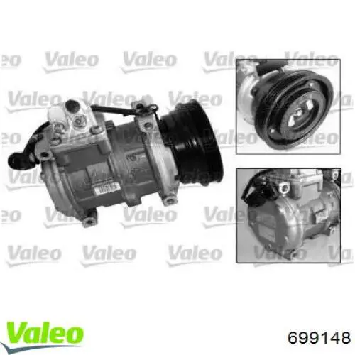 Компресор системи кондиціювання VALEO 699148 ціна, від 146.82 USD
