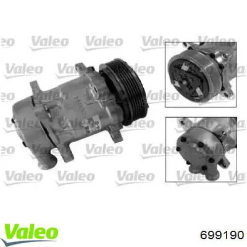 Компресор системи кондиціювання VALEO 699190 ціна, від 263.93 USD