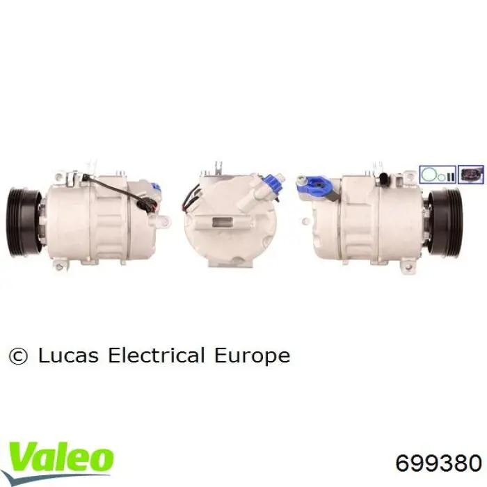 Компресор кондиціонера 699380 VALEO