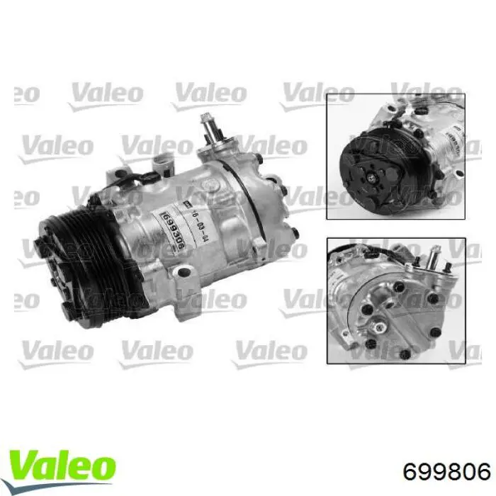 Компресор системи кондиціювання VALEO 699806 ціна, від 108.00 USD