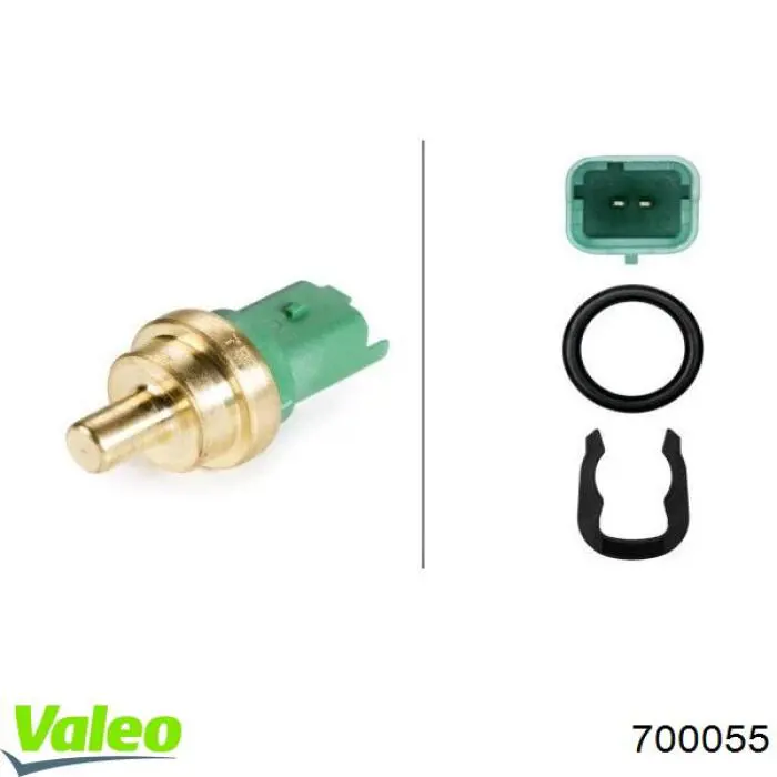 Термодатчик охолоджуючої рідини VALEO 700055 ціна, від 7.23 USD