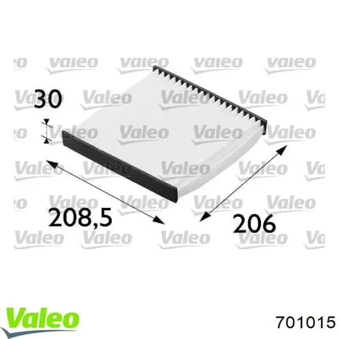 Фільтр салону 701015 VALEO