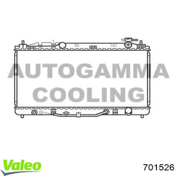 Радіатор 701526 VALEO