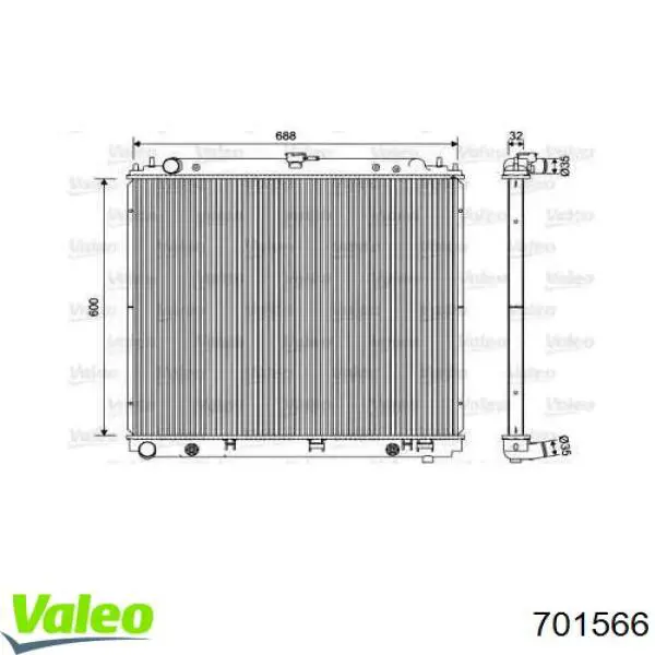 FP50A1345AV AVA Радіатор охолодження двигуна