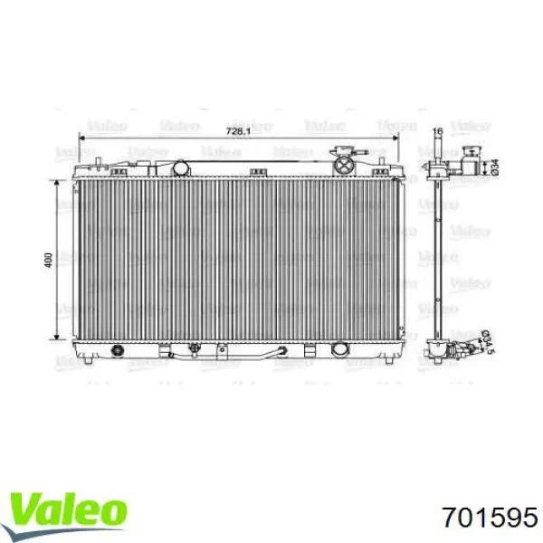 Радіатор основний VALEO 701595 ціна, від 112.04 USD