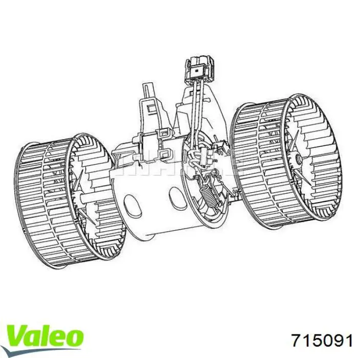 715091 VALEO Електромотор пічки