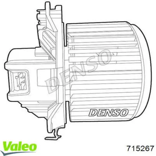 Двигун вентилятора пічки (обігрівача салону) VALEO 715267 ціна, від 76.65 USD