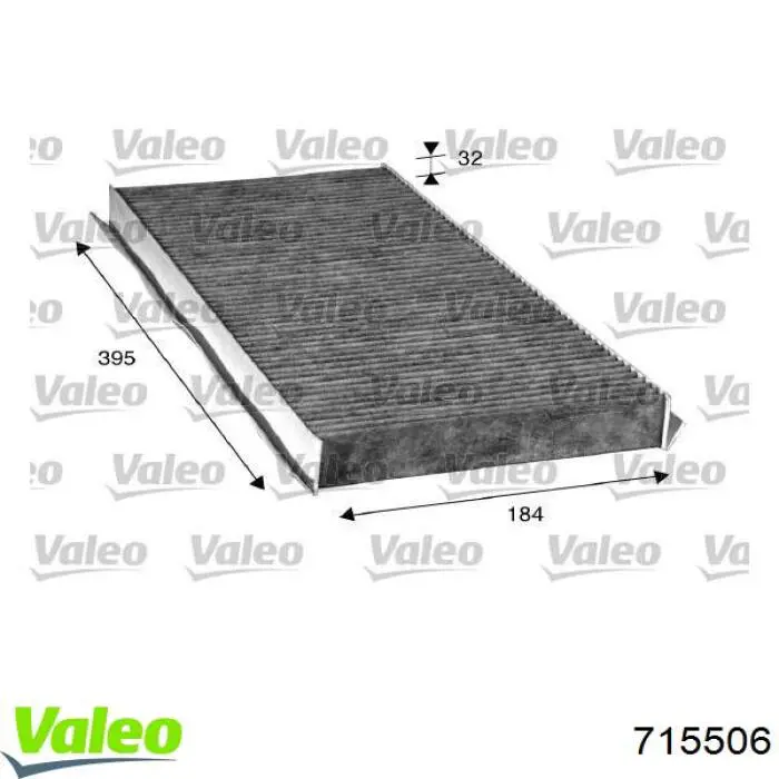 Повітряний фільтр салону VALEO 715506