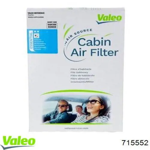 Повітряний фільтр салону VALEO 715552