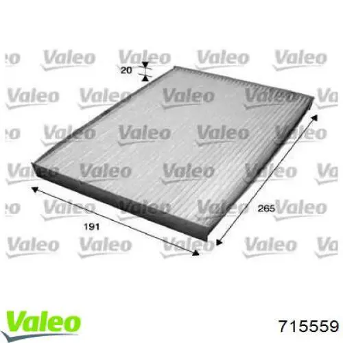 Повітряний фільтр салону VALEO 715559