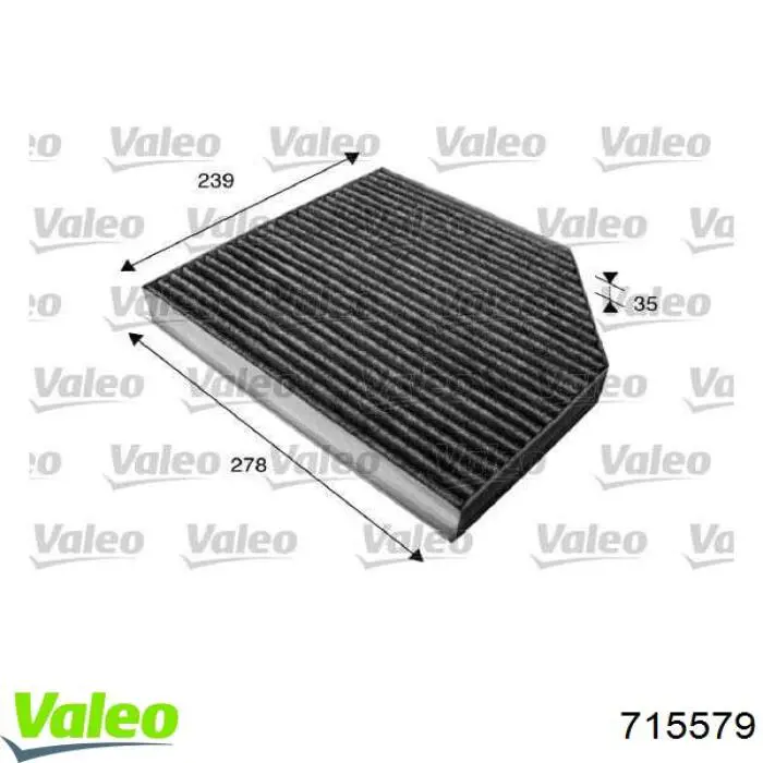 715579 VALEO Внутрішньосалонний фільтр