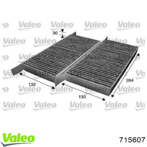 Фільтр повітряний обігрівача VALEO 715607 ціна, від 13.69 USD