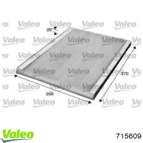 Фільтр салону 715609 VALEO