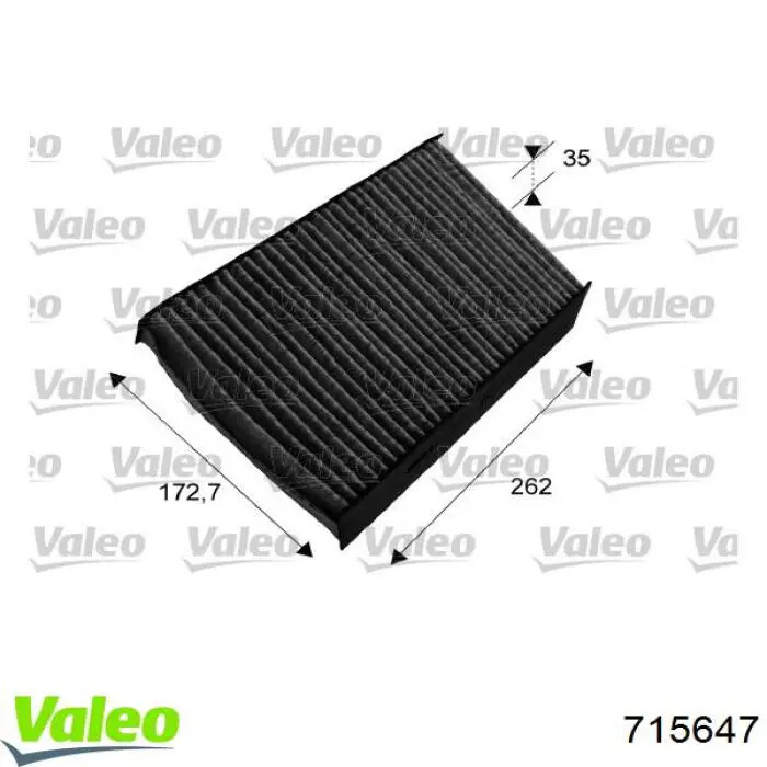 Повітряний фільтр салону VALEO 715647