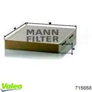 Повітряний фільтр салону VALEO 715658
