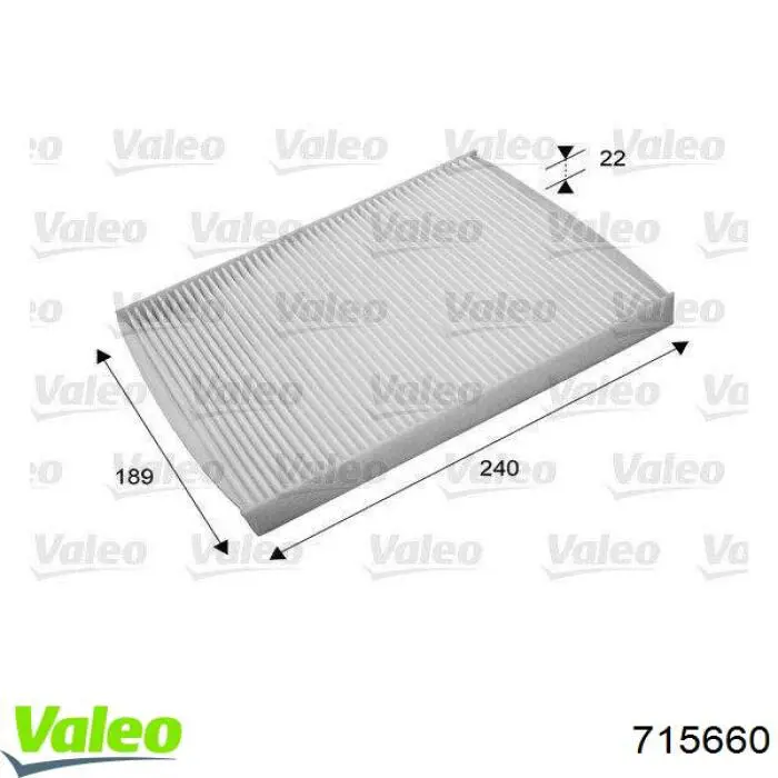 Повітряний фільтр салону VALEO 715660