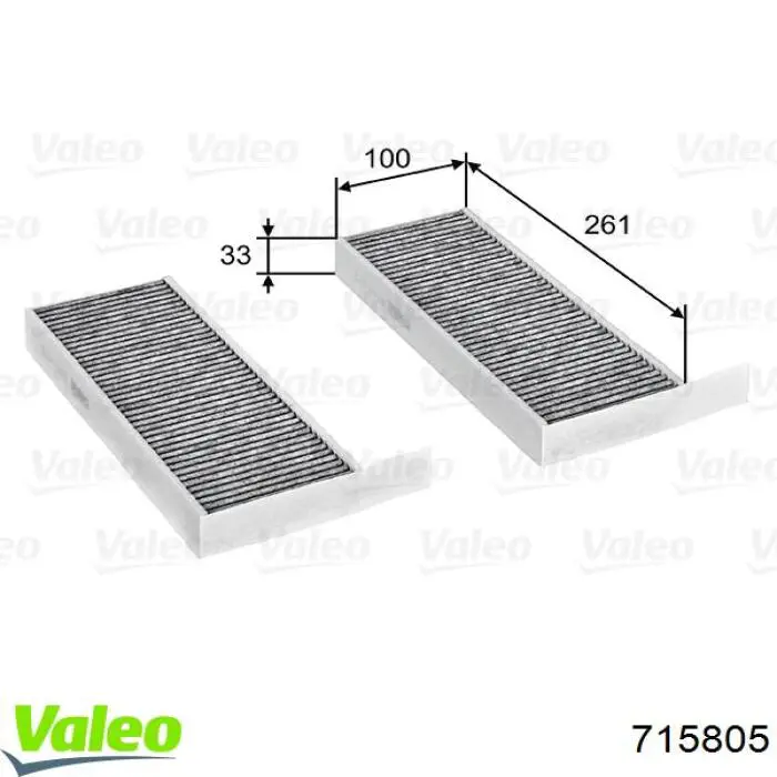 Повітряний фільтр салону VALEO 715805