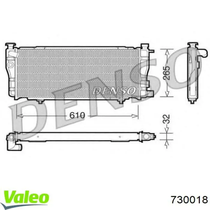 Радіатор основний Polcar 572208A4 ціна, від 40.98 USD