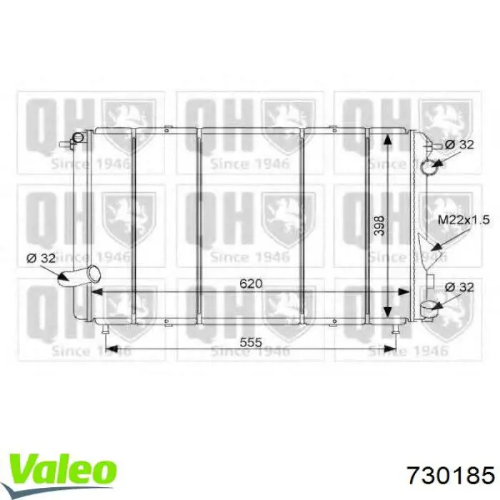 Радіатор основний Renault (RVI) 6025101341