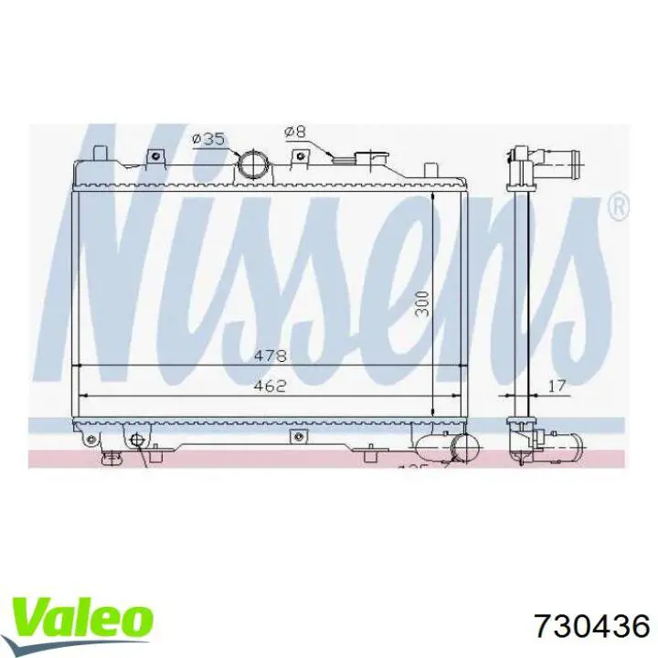 Радіатор основний Polcar 4503081 ціна, від 50.67 USD