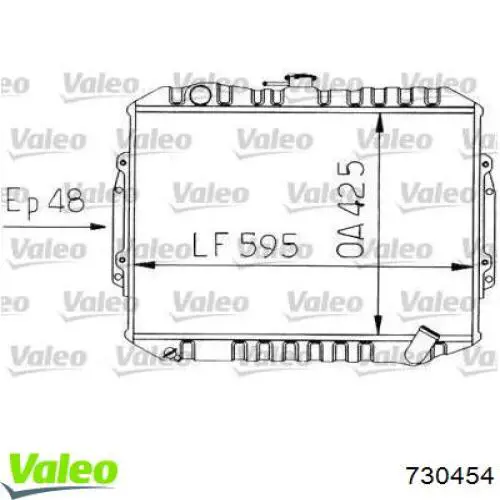 Радіатор 730454 VALEO