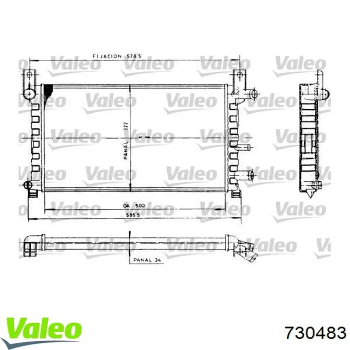 1671693 Ford Радіатор охолодження двигуна