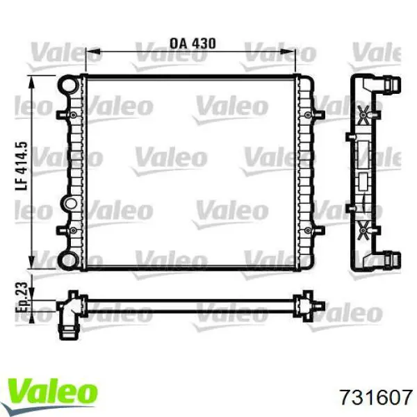 Радіатор 731607 VALEO