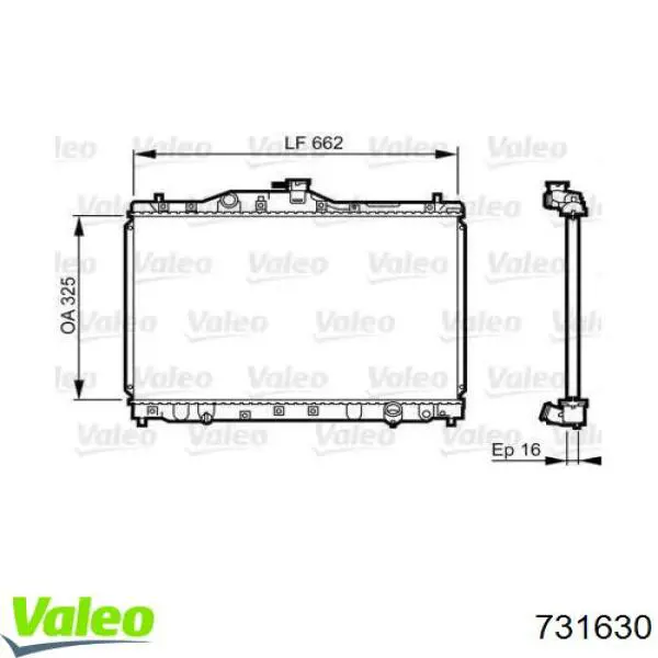 Радіатор основний Polcar 3822081 ціна, від 70.54 USD