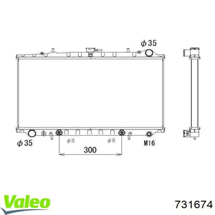 Радіатор основний Polcar 2728086 ціна, від 68.61 USD