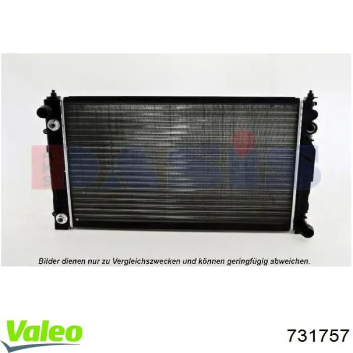 Радіатор основний VALEO 731757 ціна, від 79.04 USD