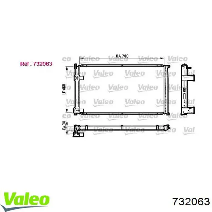 9161436 Renault (RVI) Радіатор охолодження двигуна