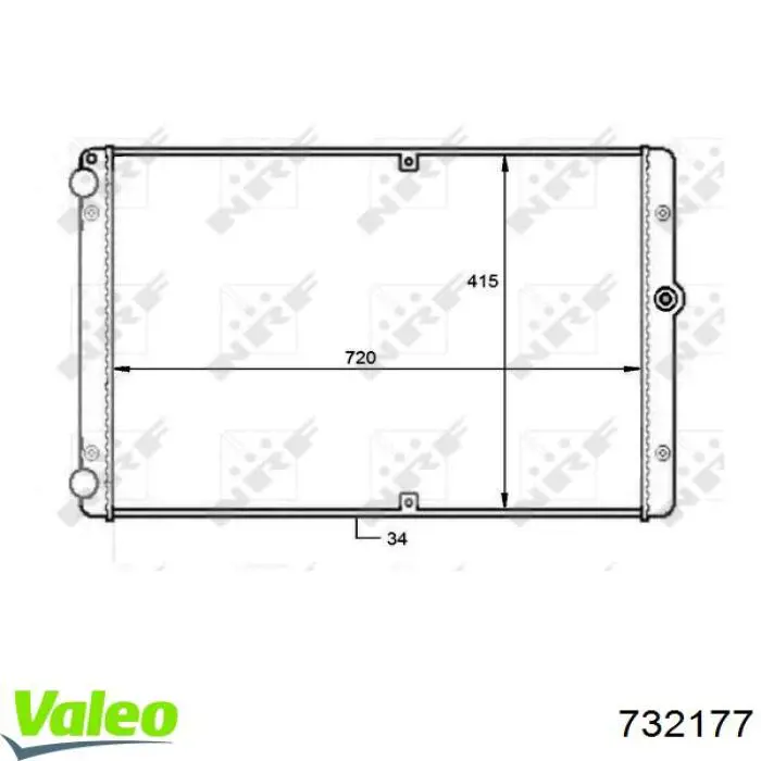 Радіатор основний Kemp 77645084 ціна, від 80.92 USD