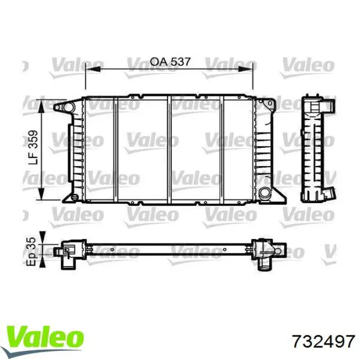 Купити 1023920 Ford Радіатор двигуна