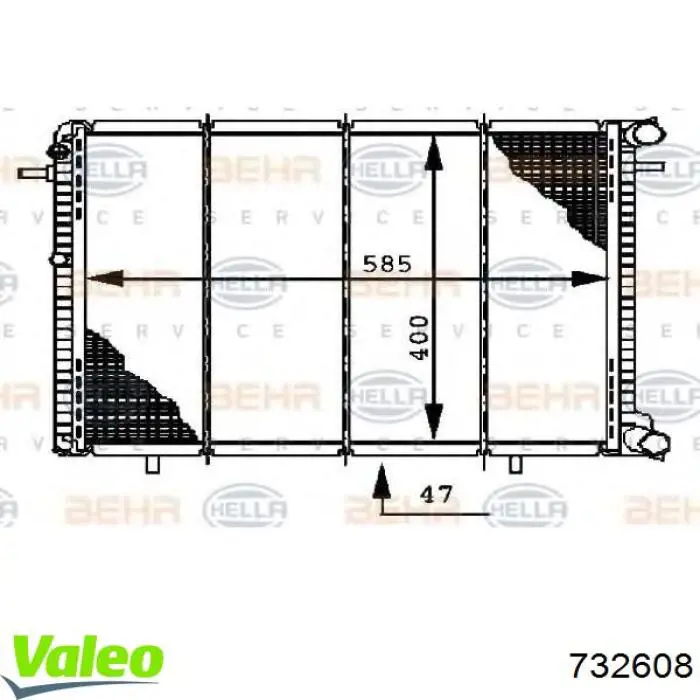 Радіатор основний Renault (RVI) 6006004494 ціна, від 10.24 USD