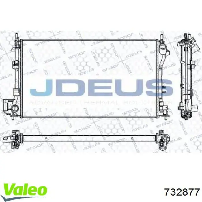 732877 VALEO Радіатор охолодження двигуна