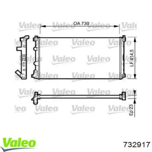 Купити 732917 VALEO Радіатор двигуна