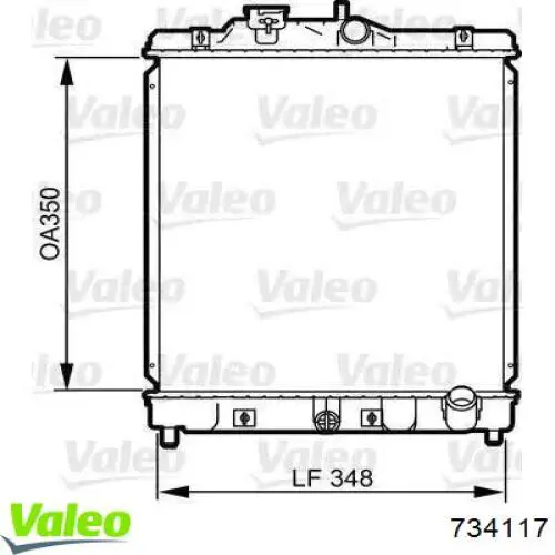 Купити 734117 VALEO Радіатор двигуна