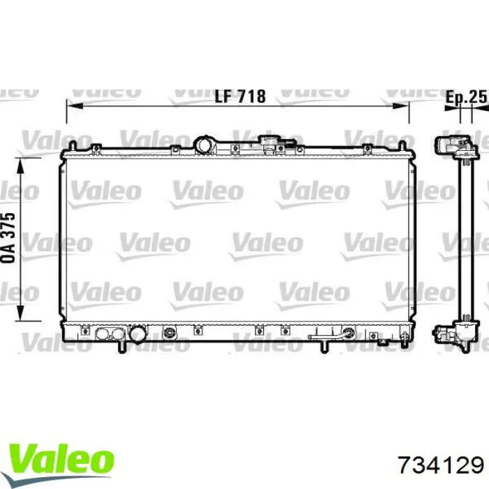 Купити MMR212455 Mitsubishi Радіатор двигуна