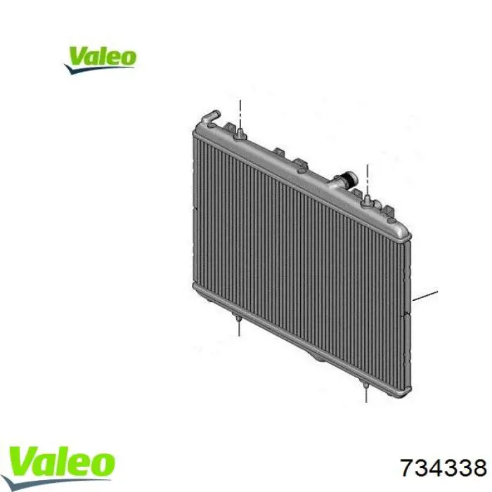 Радіатор основний VALEO 734338 ціна, від 51.76 USD