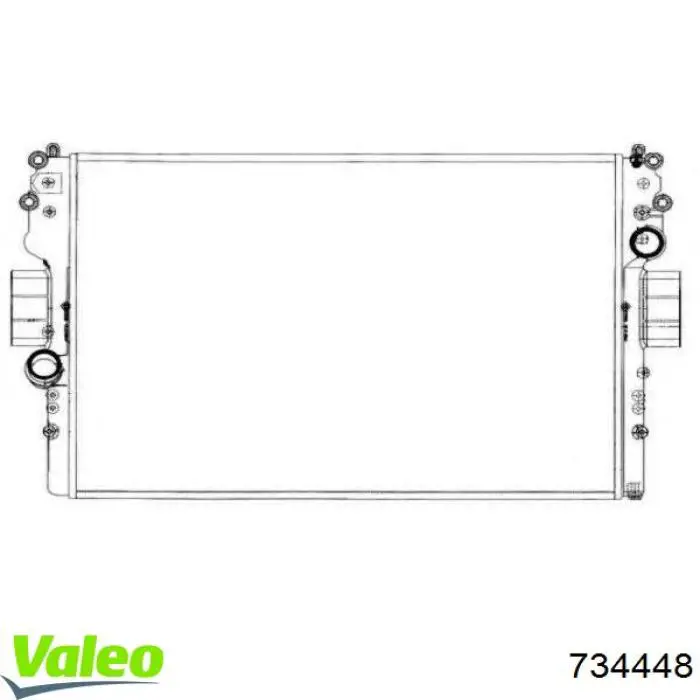 Радіатор 734448 VALEO