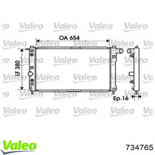 96351931 Samsung Радіатор охолодження двигуна