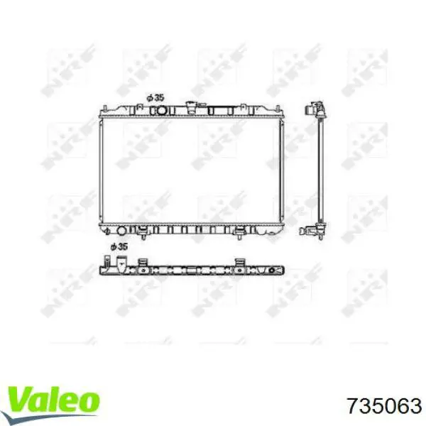 735063 VALEO Радіатор охолодження двигуна